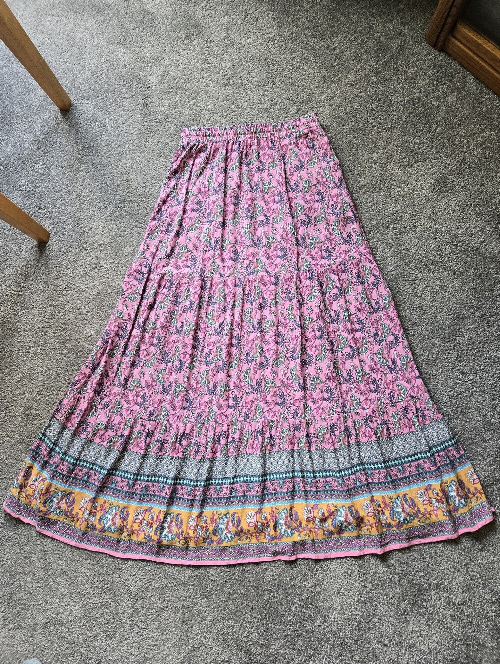 Womans AllegraK Pink Maxi Skirt Size Small